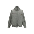 The Attico Gray Cotton Bomber