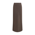 Loulou De Saison Brown Silk Long Skirt