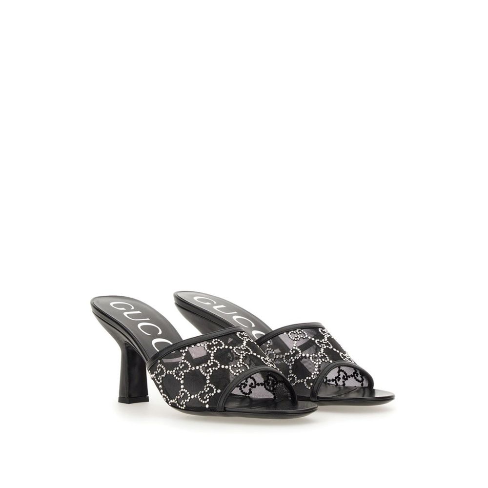 Gucci Black Polyamide Mules