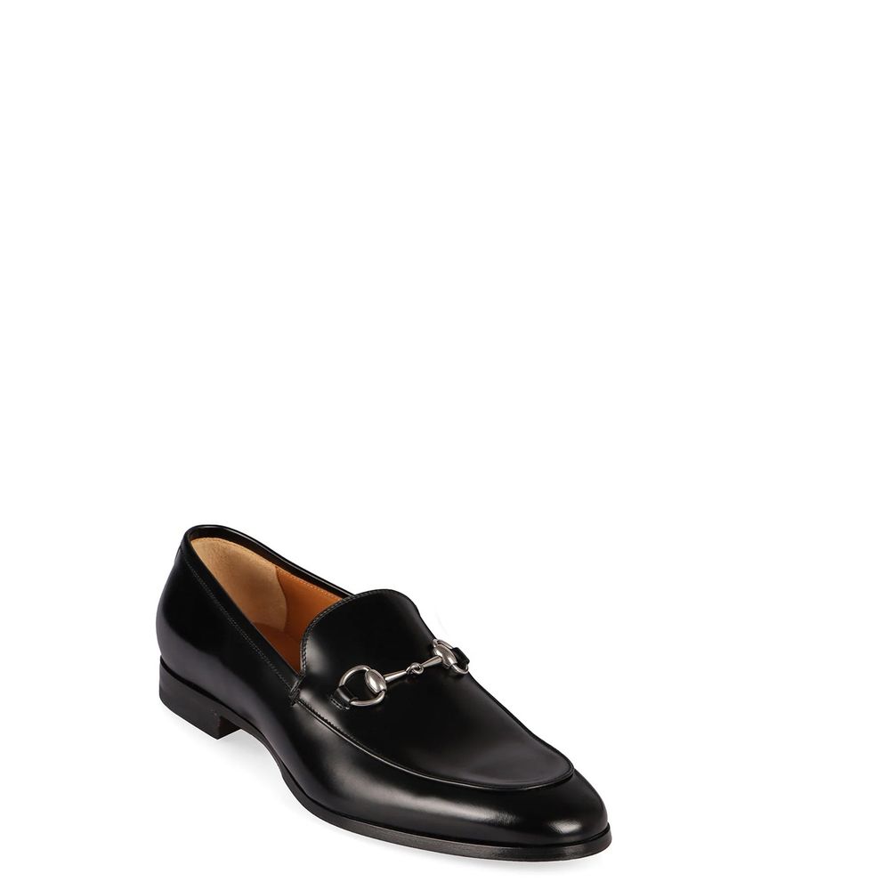 Gucci Black Calfskin Slip-On Loafers