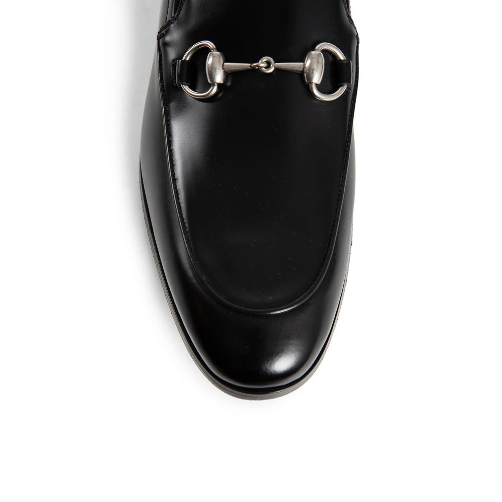 Gucci Black Calfskin Slip-On Loafers