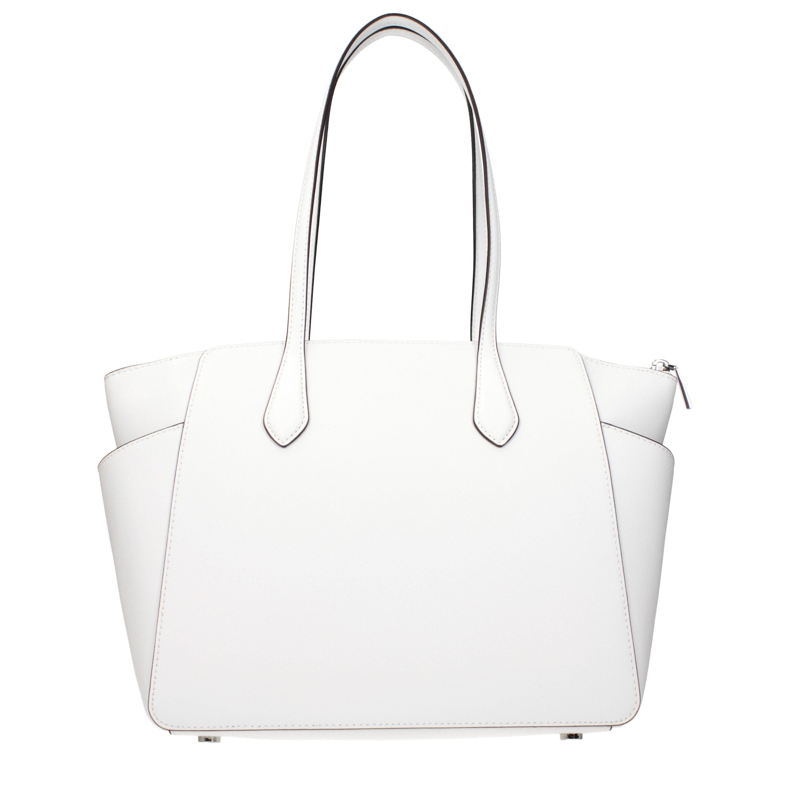 Michael Kors White Leather Shoulder Bag