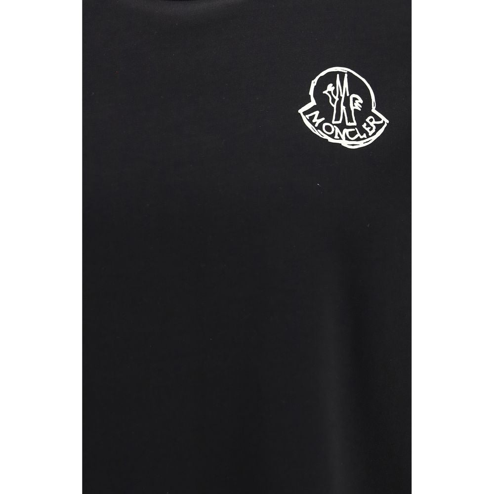 Moncler Black Cotton T-Shirt
