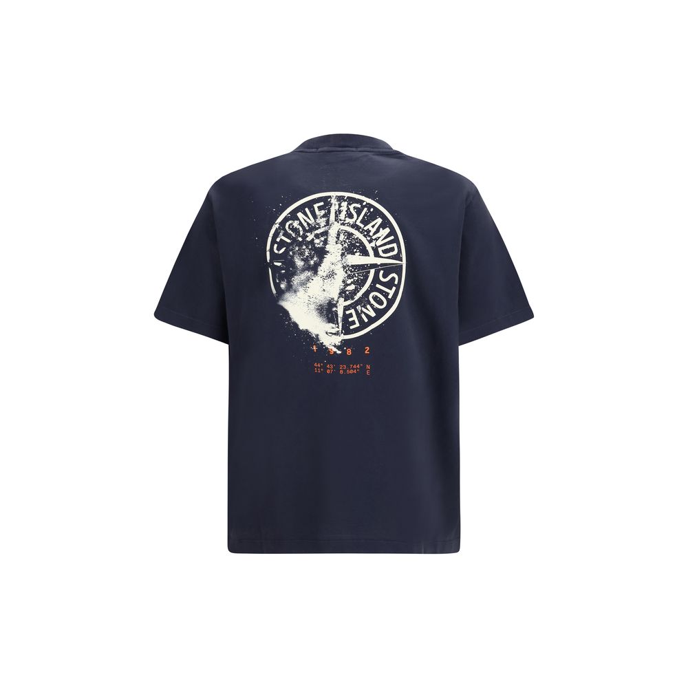 Stone Island Blue Cotton Sportswear