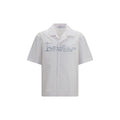 Off-White White Cotton Pattern Shirt