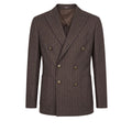 Peserico Brown Wool Men Jacket