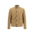 Lardini Beige Wool Oves Aries Full-Length Jacket