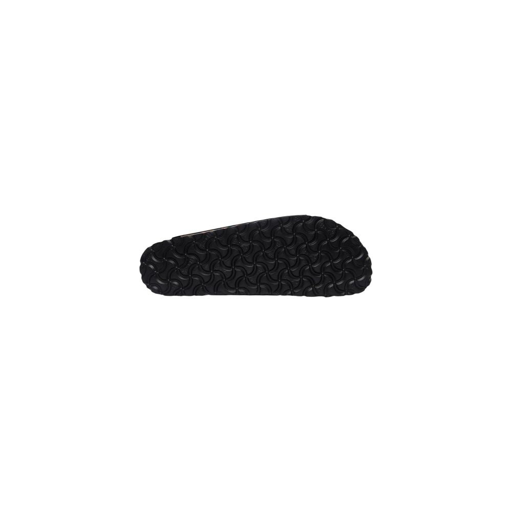 Birkenstock Black Leather Flat Sandals