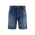Dsquared² Blue Cotton Bermuda Shorts