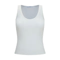 Max Mara White Viscose Tank Tops