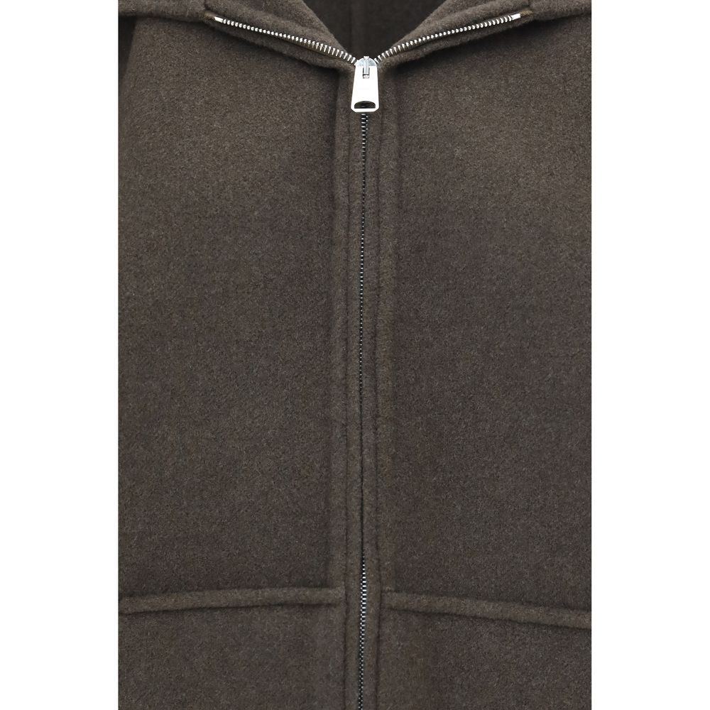 Khaite Bicolor Wool Oves Aries Full-Length Jacket