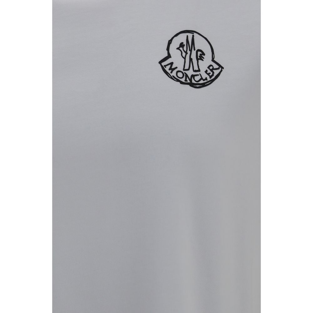 Moncler White Cotton T-Shirt