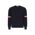 Thom Browne Blue Cotton Sweatshirt