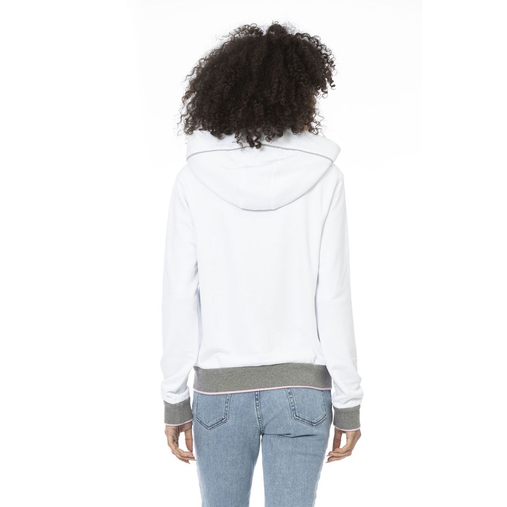 Mr&Mrs Italy White Cotton Women Sweatshirt Top