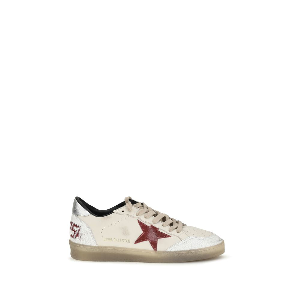 Golden Goose White Calf Leather Bos Taurus Low Top Sneakers