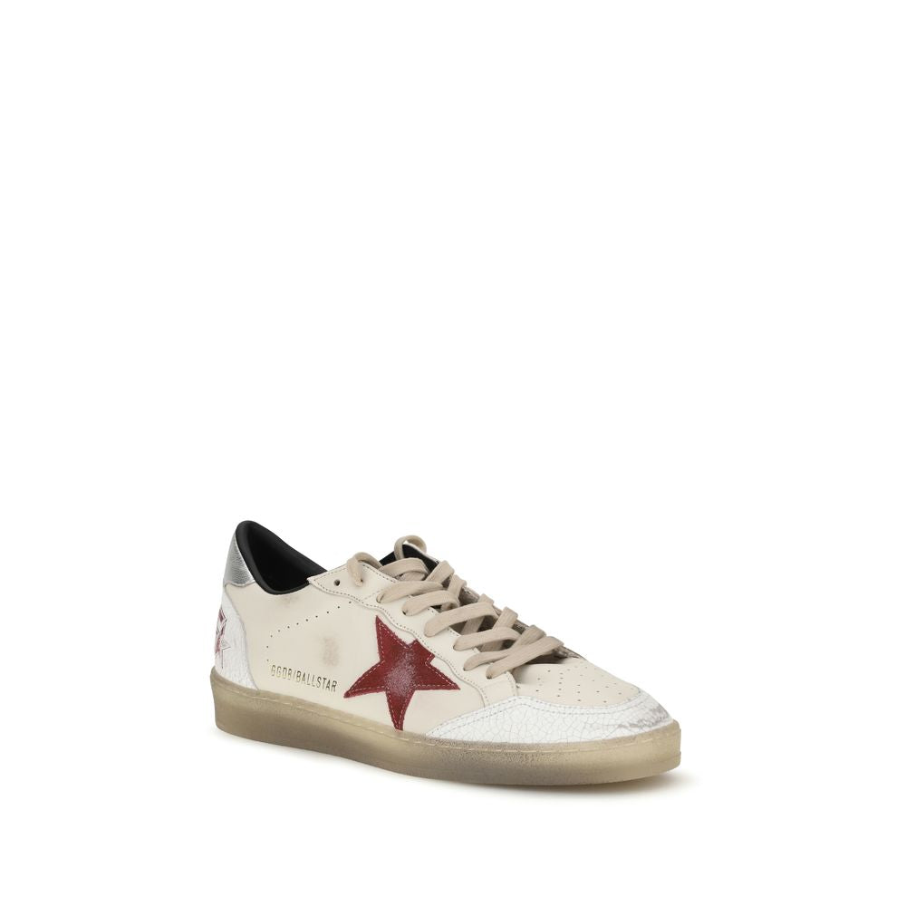 Golden Goose White Calf Leather Bos Taurus Low Top Sneakers