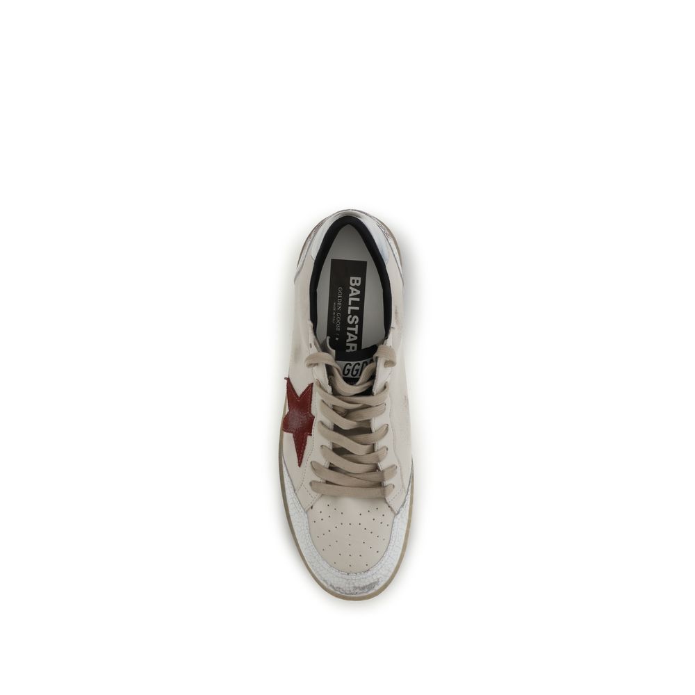 Golden Goose White Calf Leather Bos Taurus Low Top Sneakers