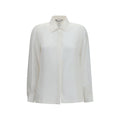 Max Mara White Silk Dress Shirt