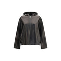 Khaite Black Lamb Ovis Aries Aries Leather Jacket
