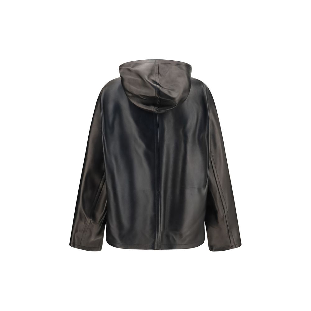 Khaite Black Lamb Ovis Aries Aries Leather Jacket