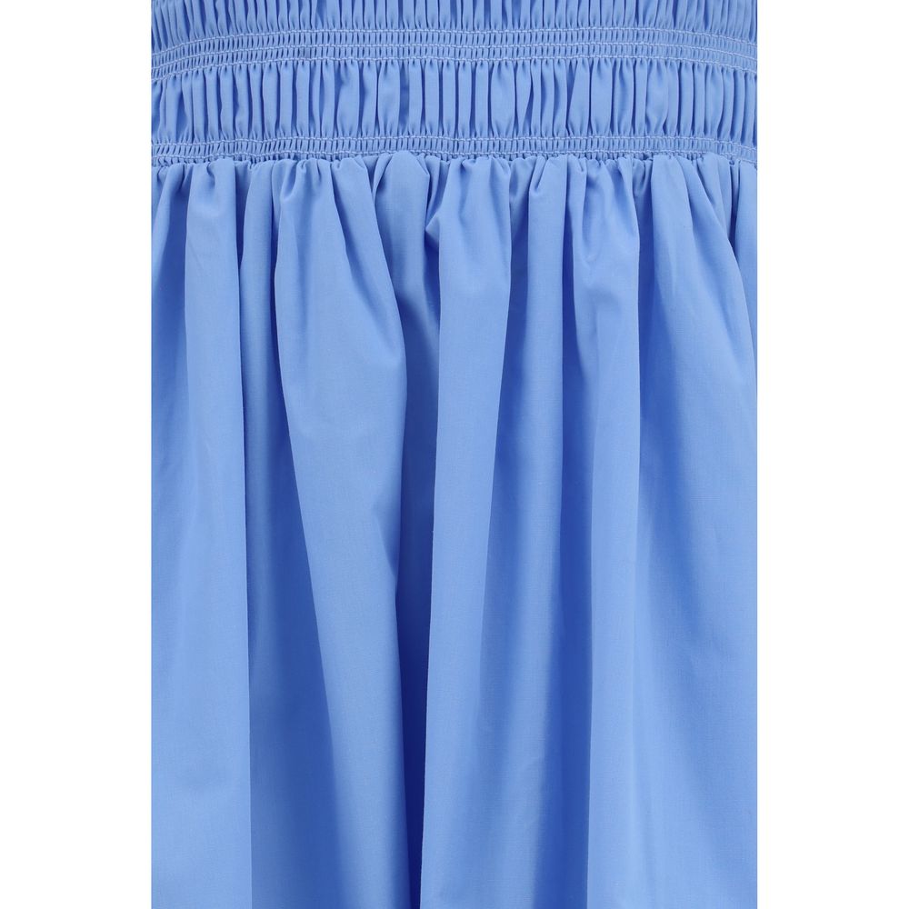 Ganni Blue Cotton Casual Dress