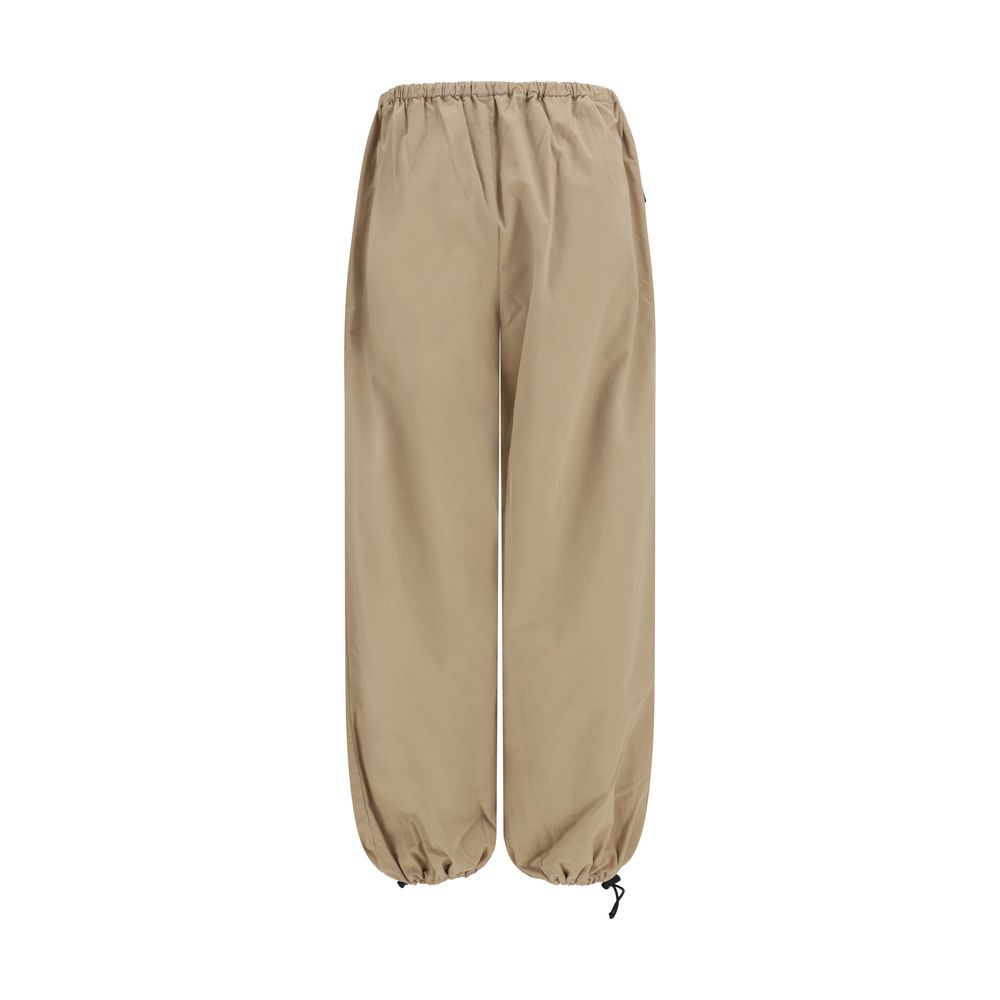 Miu Miu Beige Cotton Athletic Pants