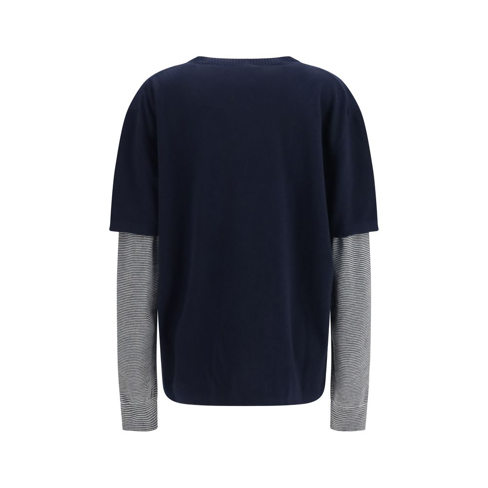 Miu Miu Blue Wool Oves Aries Sweatshirt