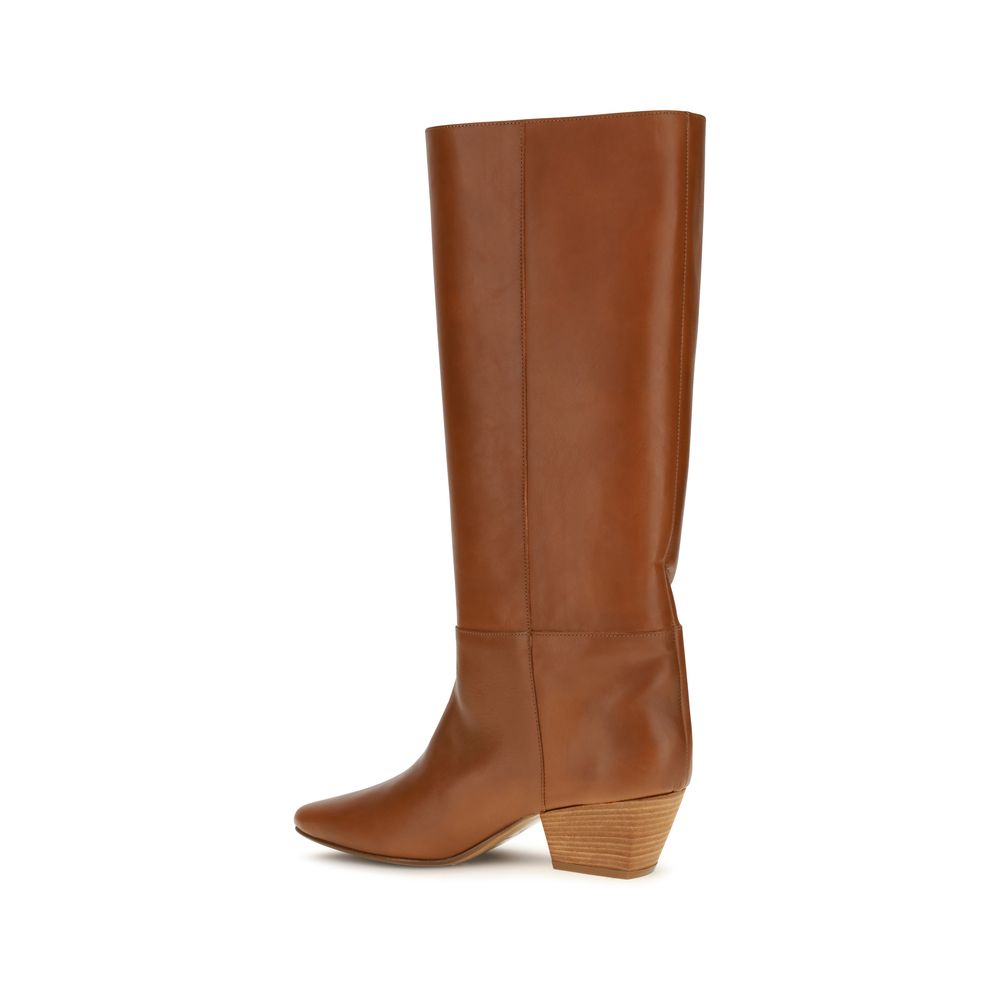 Forte_Forte Brown Calf Leather Bos Taurus Ankle Boots