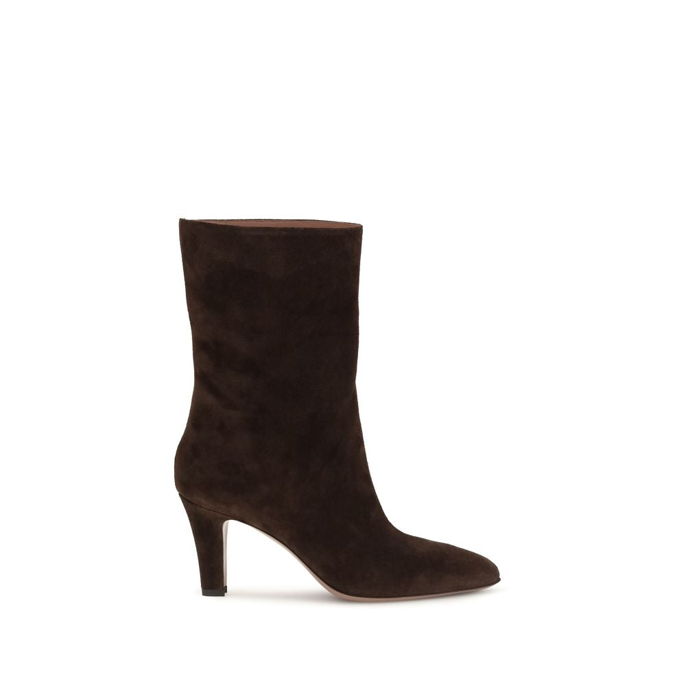 Paris Texas Brown Suede Leather Ankle Boots