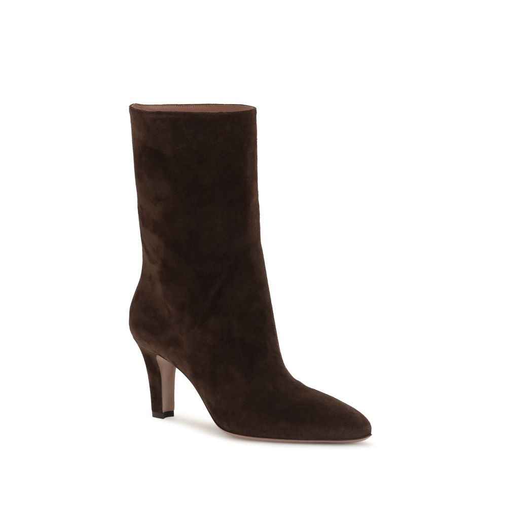 Paris Texas Brown Suede Leather Ankle Boots