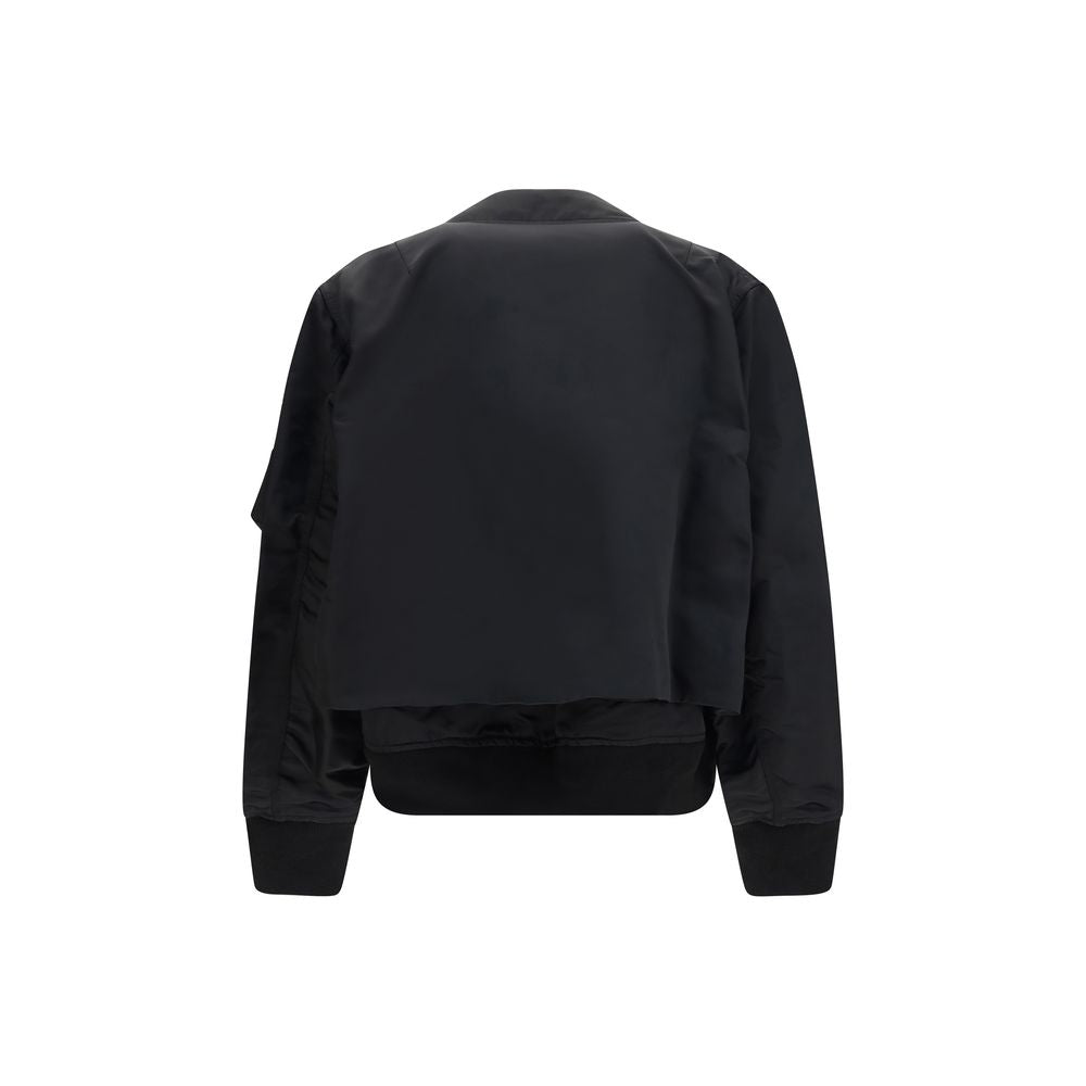 Sacai Black Cotton Bomber