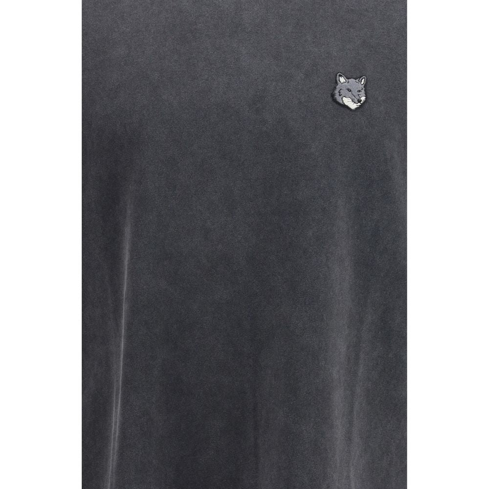 Maison Kitsuné Gray Cotton T-Shirt