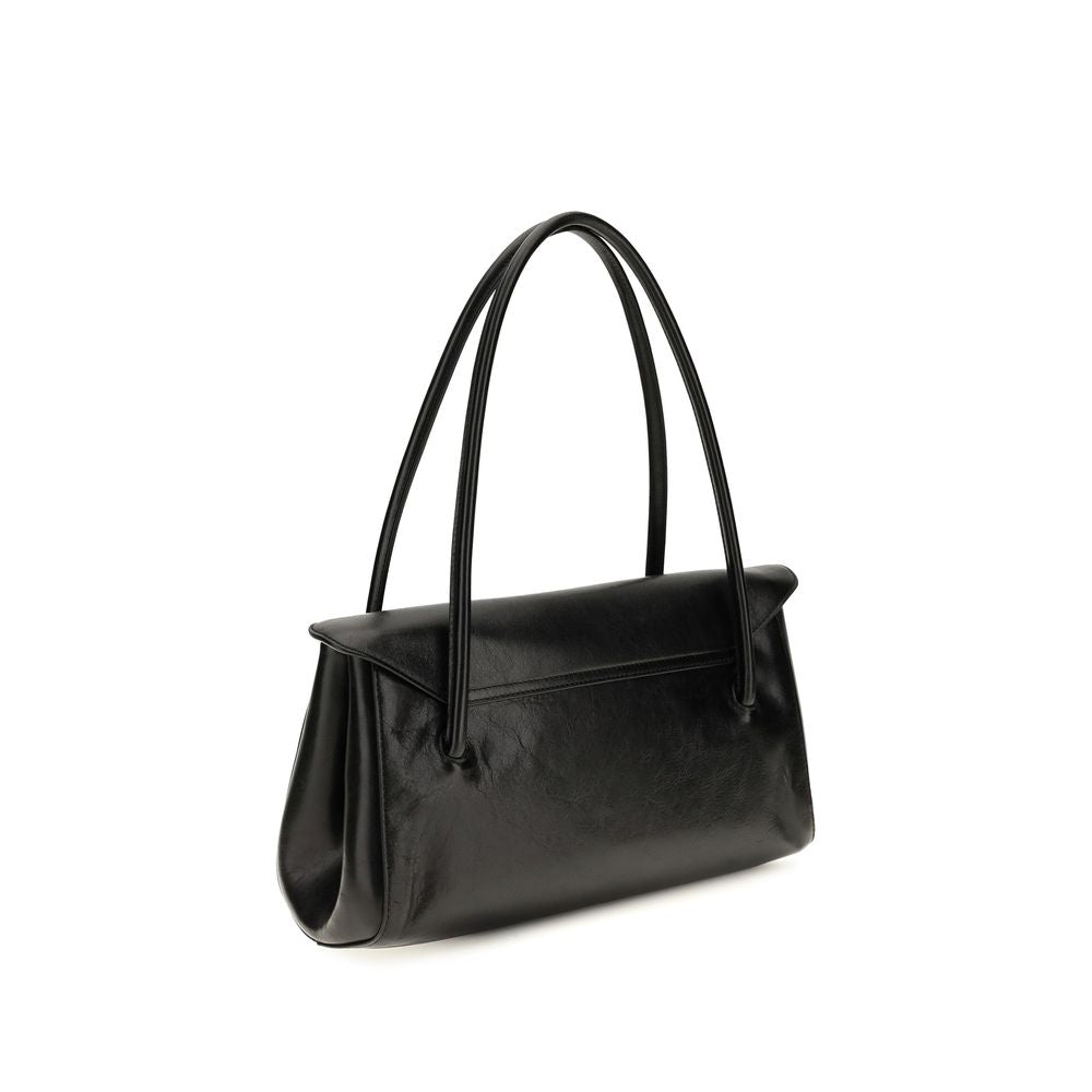 Marni Black Calf Leather Bos Taurus Shoulder Bag
