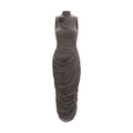 Magda Butrym Gray Copper Cocktail Dress