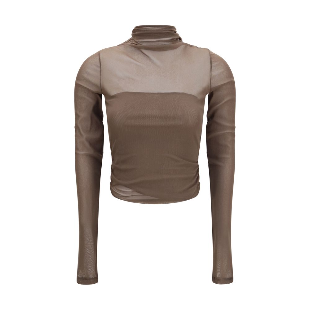 Lemaire Brown Polyamide Shirt