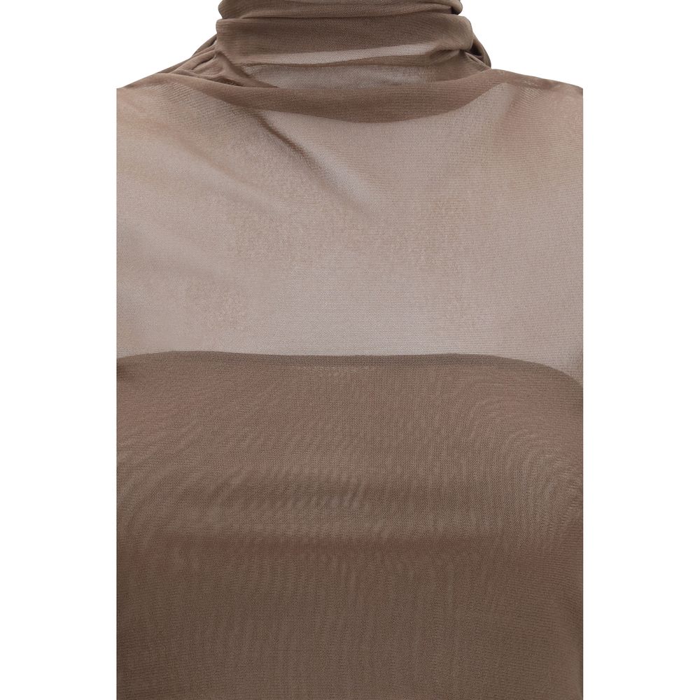 Lemaire Brown Polyamide Shirt