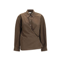 Lemaire Brown Cotton Shirt
