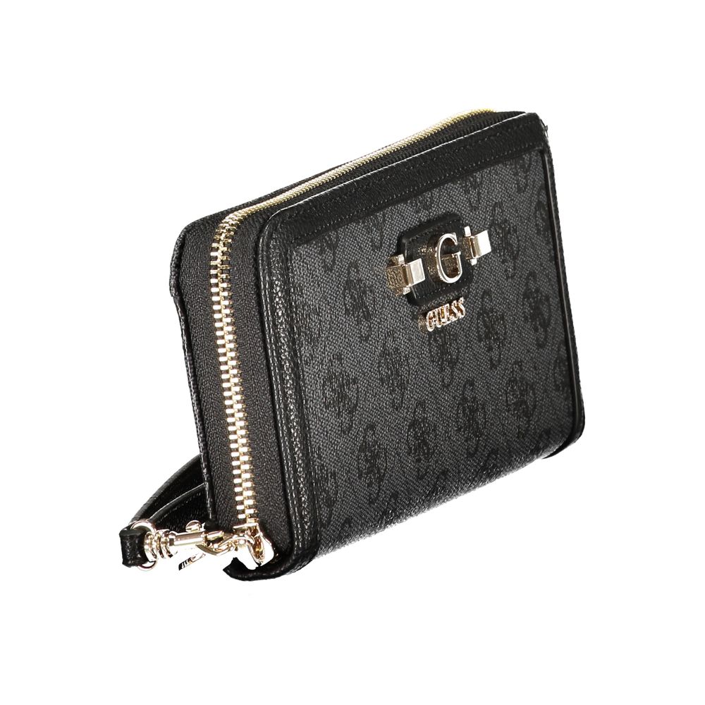 Guess Jeans Nero Poliuretano Donna Wallet