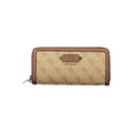 Guess Jeans Beige Poliuretano Womens Wallet With Zip Closure