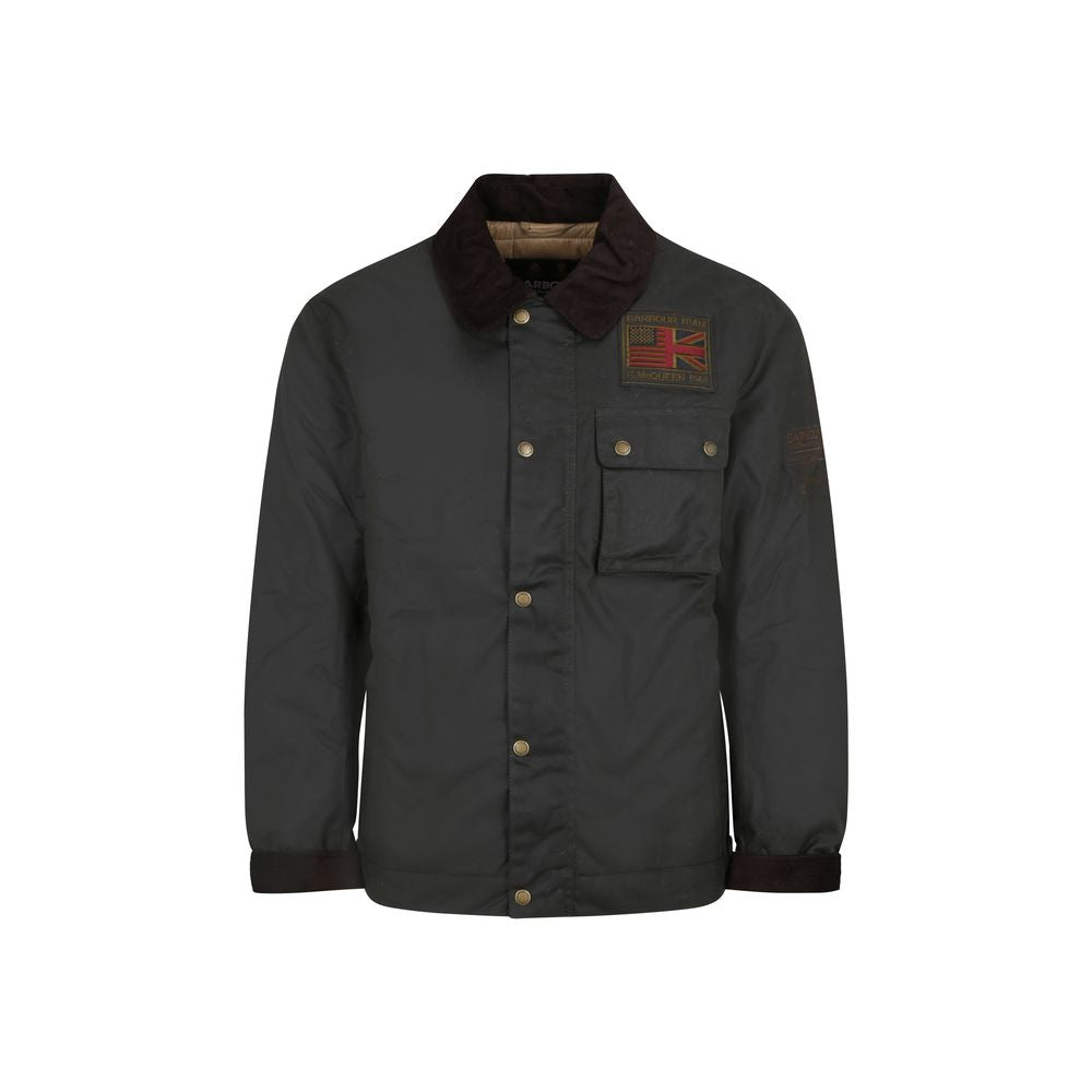 Barbour International Bicolor Cotton Full-Length Jacket