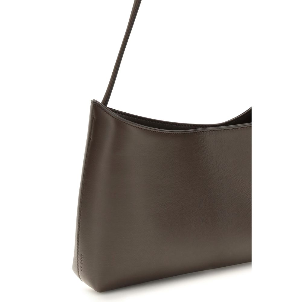 The Row Brown Calf Leather Bos Taurus Shoulder Bag