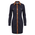 Trussardi Jeans Blue Cotton Women Dress