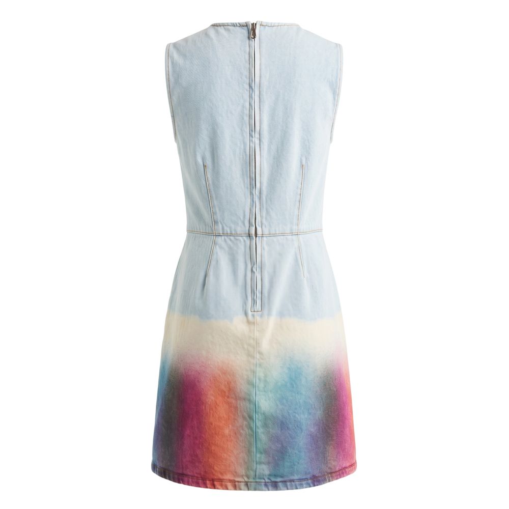 Trussardi Jeans Blue Cotton Women Dress
