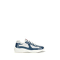 Prada Blue Calf Leather Bos Taurus Athletic Sneakers