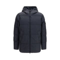Stone Island Blue Goose Down Full-Length Jacket
