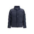 Stone Island Blue Polyamide Full-Length Jacket