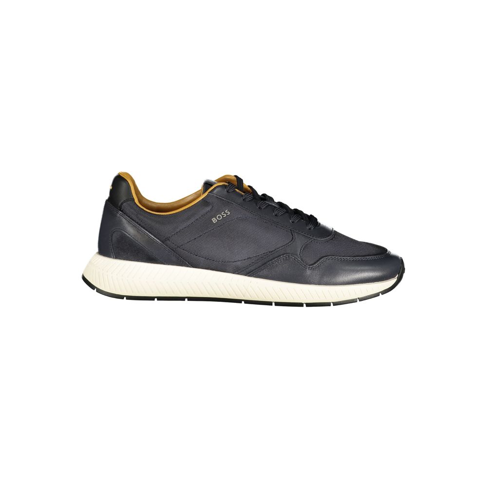 Hugo Boss Blue Leather Men's Sneaker