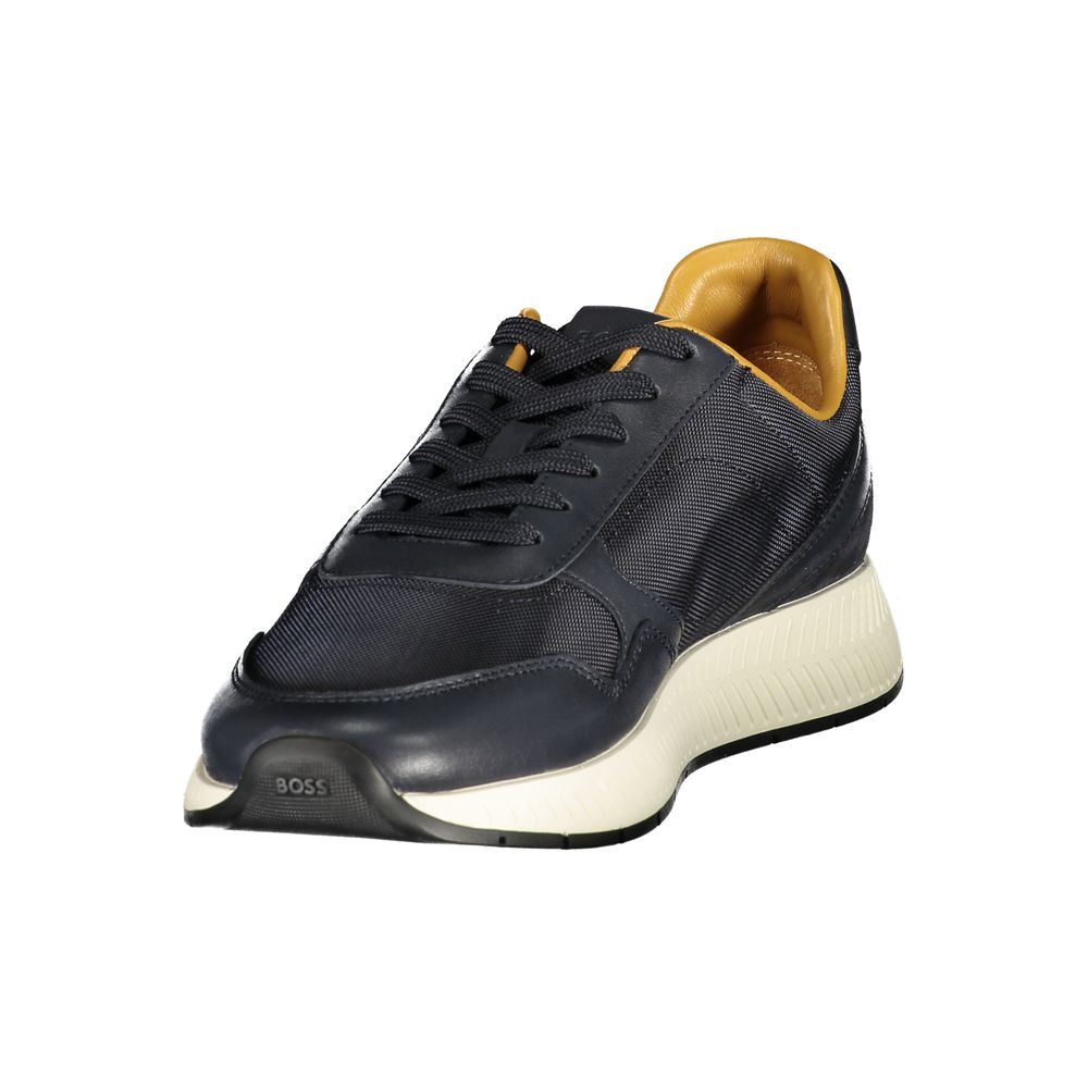 Hugo Boss Blue Leather Men's Sneaker