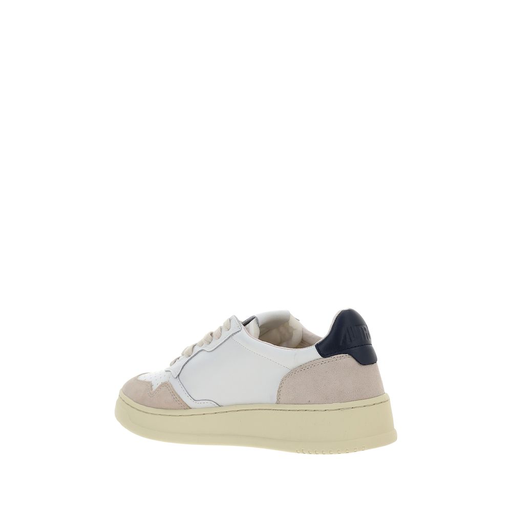 Autry White Calf Leather Bos Taurus Athletic Sneakers