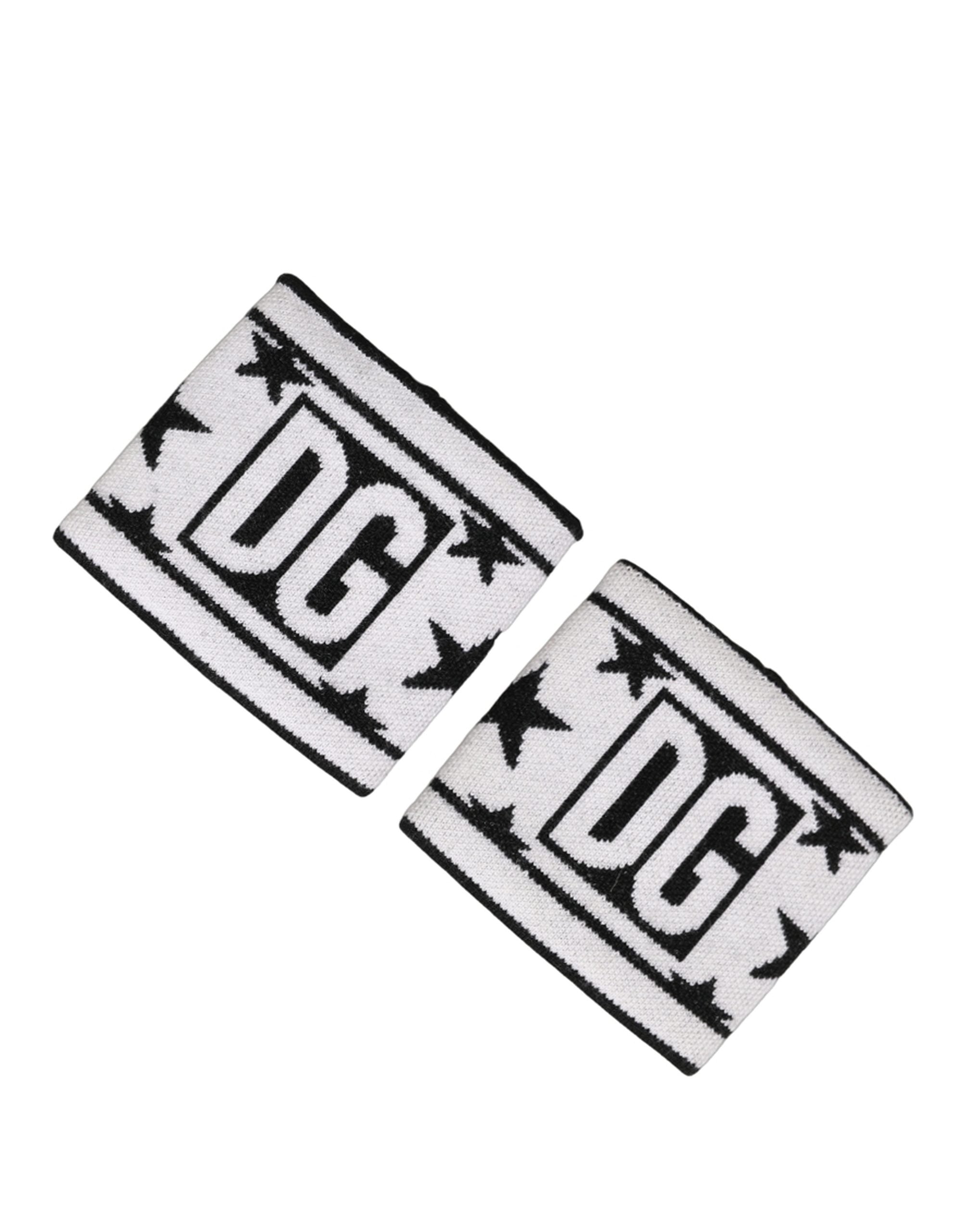 Dolce & Gabbana Men Set White Black Wool Logo #DGMILLENNIALS Wristband
